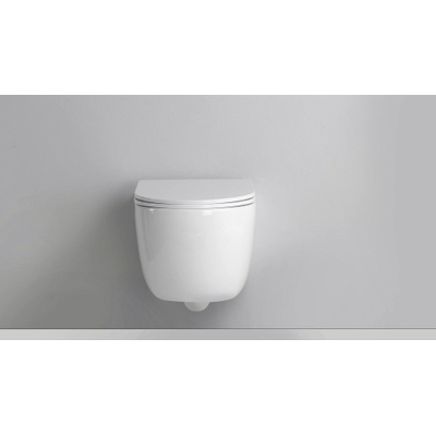 Saniclass Universo Abattant WC - fermeture douce - déclipsage rapide - duroplast - 46x36cm - slim - blanc brillant