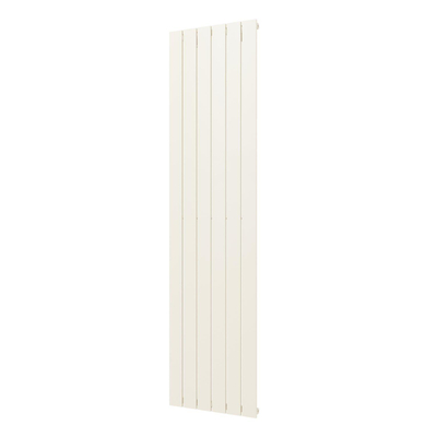 Plieger Cavallino Retto designradiator verticaal enkel middenaansluiting 1800x450mm 910W pergamon (RAL9001)