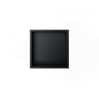 Looox Storage Collection Inbouwnis - 30x30x7cm - flens - mat zwart