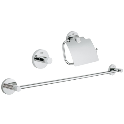 GROHE Essentials ensemble d'accessoires 3 en 1 chrome