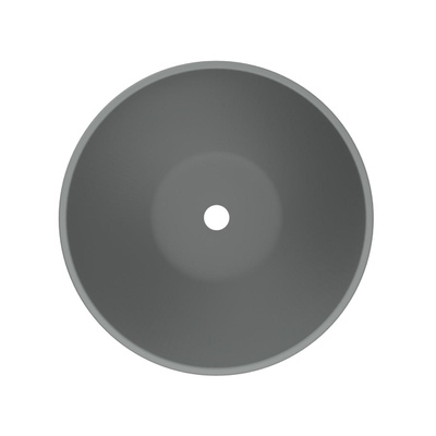 Arcqua Prince Vasque à poser - 38cm - ronde - marbre coulé - gris mat