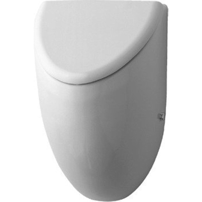 Duravit Fizz Cuvette d’urinoir extraction pour couvercle avec fixation et connexion derrière avec mouche Blanc