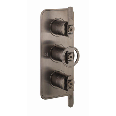 Crosswater Union Finition de robinet de douche - 3 poignées - levier - doit être combiné avec WLBP2000R+ ou WLBP3000R+ - chrome noir