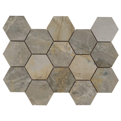 Terravito Ivello wandtegel - 32.5x22.5cm - Natuursteen look - Nature gepolijst (grijs)