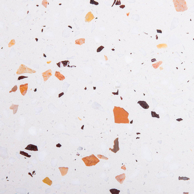 Saniclass Tops Topblad - 100x1.8x46cm - 1 afvoer - 1 kraangat - Terrazzo