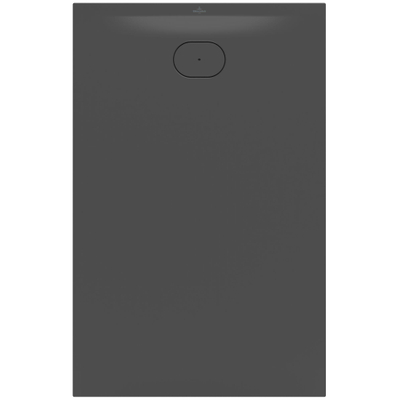 Villeroy & Boch Ecora douchebak - 140x90x3.5cm - afvoer korte zijde - anthracite (antraciet)