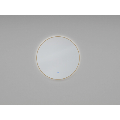 Wiesbaden Novi miroir rond avec LED, dimmable 100 cm laiton brossé
