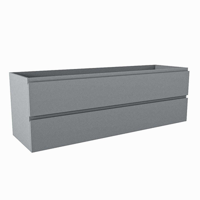 Mondiaz HAY wastafelonderkast - 150x45x50cm - 2 lades - uitsparing rechts - softclose - Plata