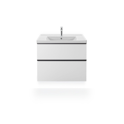 Duravit d-neo lavabo 80x48x16.5cm 1 trou pour robinetterie rectangle céramique blanc