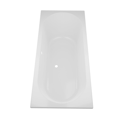 Zeza Oval Ligbad - 180x80cm - acryl - duo - glans wit - licht beschadigd - OUTLET UDEN