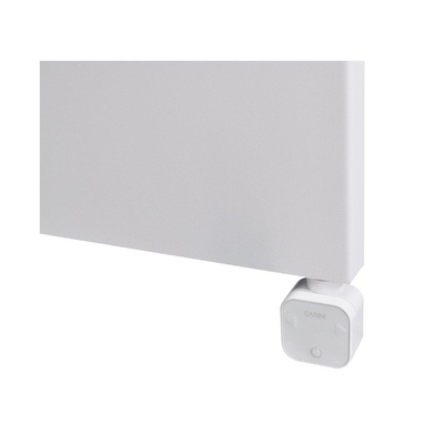 Sanicare HPW Denso Elektrische Radiator - 180x40cm - 948W - wifi - thermostaat - zilver - rechtsonder - mat wit
