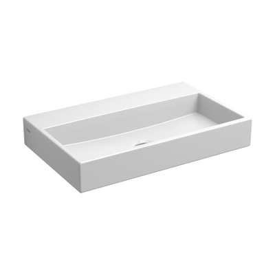 Clou Mini Wash Me fontein zonder kraangat en plug wit keramiek B38xH6xD24cm TWEEDEKANS