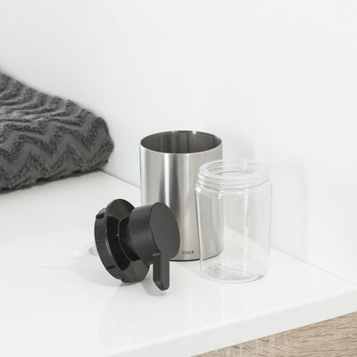 Tiger Colar Distributeur de savon autoportant inox brossé 6,5x12,2x8,1cm