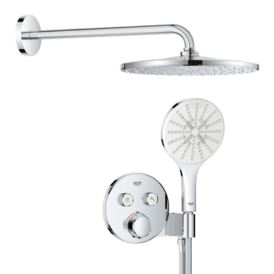 GROHE QuickFix Precision SmartControl inbouw douchesysteem met Vitalio Rain Mono 310 hoofddouche chroom