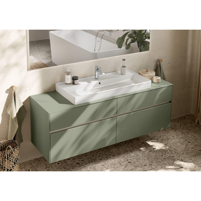 Villeroy & Boch Collaro Wastafelonderkast - 160x54.8x50cm - Soft Green