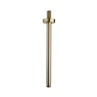 Wiesbaden Unimatch Douchearm - met plafondbevestiging - 30cm - PVD - geborsteld messing (goud)
