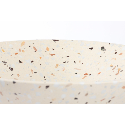 FugaFlow Efficiente Pietra Vasque - 42x42x12cm - ronde - terrazzo - mat beige