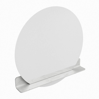 Mondiaz SPOT miroir – Ø 90 cm – avec tablette – Opalo (marbre blanc)