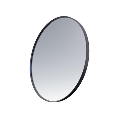 Saniclass Retro Line Spiegel - rond - 120cm - frame - mat zwart OUTLETSTORE