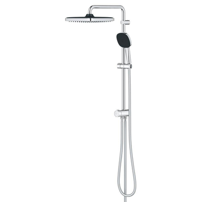 Grohe Vitalio Comfort 250 QuickFix Douche pluie - pomme de douche 25cm - douchette carrée - 2 jets - sans inverseur - chrome