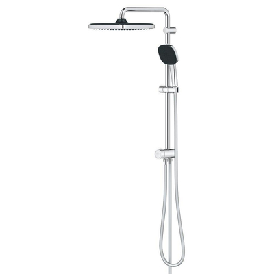 GROHE Vitalio Comfort 250 QuickFix Regendoucheset - hoofddouche - 25cm - vierkante handdouche - 2 straalsoorten - chroom - lichte beschadigd - OUTLET UDEN