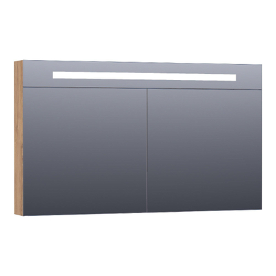 BRAUER Promise Deluxe armoire de toilette – 119 x 70 x 15 cm – LED directe – 2 portes, portes-miroir double face – Chateau