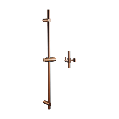 Fortifura Calvi Barre de Douche - 90 cm - support de douche - Cuivre Brossé