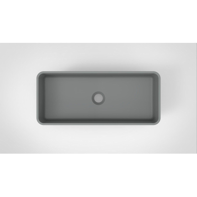 Arcqua Case vasque rectangulaire 60x26cm gris mat