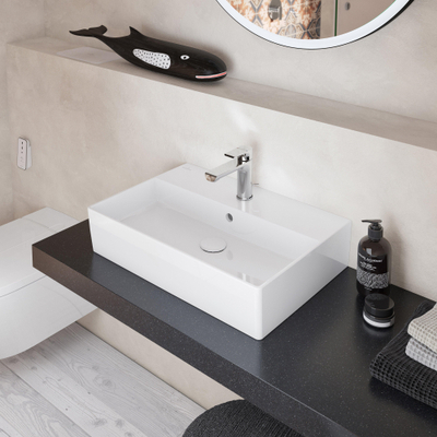 Villeroy & Boch Memento 2.0 lavabo - dessous meulé 60x42cm - sans trop-plein 1 trou de robinet ceramic+ blanc