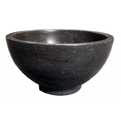 Wiesbaden Raw Waskom rond - 20x11cm hardsteen gezoet