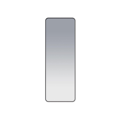 FugaFlow Eccelente Arredo Oval Miroir arrondi 140x50cm cadre Noir mat