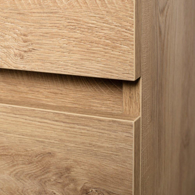 BRAUER Solution Wastafelonderkast - 160x46x50cm - 4 softclose greeploze lades - 2 sifonuitsparing - MFC - nomad plus BRAUER Foggia Meubelwastafel - 160x46x5cm - overloop - 2 wasbakken links rechts - 2 kraangaten - mineraalmarmer - glanzend wit SHOWROOMMOD