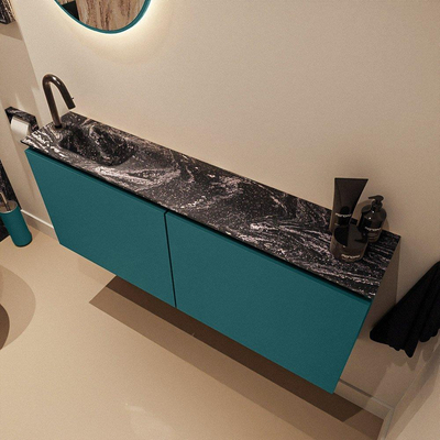 MONDIAZ TURE-DLUX 120cm toiletmeubel Smag. EDEN wastafel Lava positie links. Met 1 kraangat.