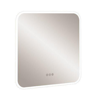 Crosswater Svelte Spiegel - 60x60cm - met LED verlichting rondom - aluminium (zilver)