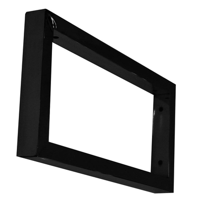 Wiesbaden Mat-zwarte vierkante supportbeugel 46x22