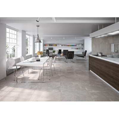 ÉCHANTILLON Terravito Velaro carreau mural et de sol - 60x60cm - Carré - 9mm - rectifié - effet béton - pearl