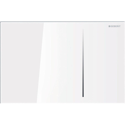 Geberit Sigma70 bedieningplaat, 2-toets spoeling frontbediening voor toilet 24x15.8cm wit