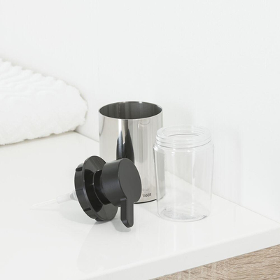 Tiger Colar Distributeur de savon sur pied inox poli 6,5x12,2x8,1cm