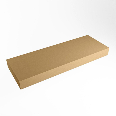 Mondiaz TOP 46 Plan sous vasque - 130x46x12cm - suspendu - solid surface - Oro