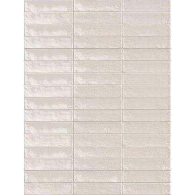 ÉCHANTILLON Ceralto Ivarno Grain Carrelage mural 6x24cm 10mm Bianco