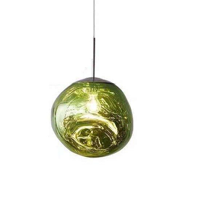 Njoy Hanglampglas met E27 fitting, diameter 200 IP20 met 4W 20x20cm LED verlichting green