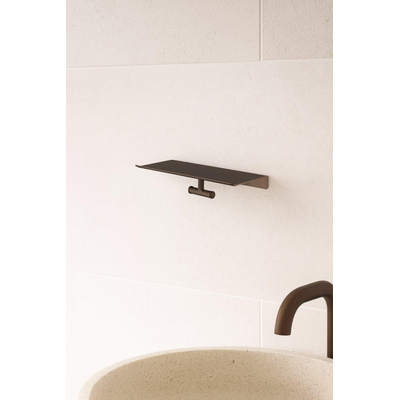 Hotbath &MORE Dubbele Handdoekhaak - voor planchet serie - Tuscan bronze