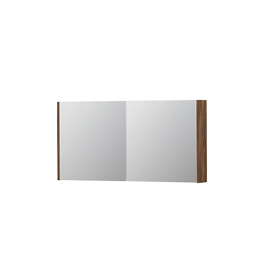 INK SPK1 armoire de toilette – 120 x 60 x 14 cm – 2 portes, portes-miroir double face – Noyer (Brun) mat