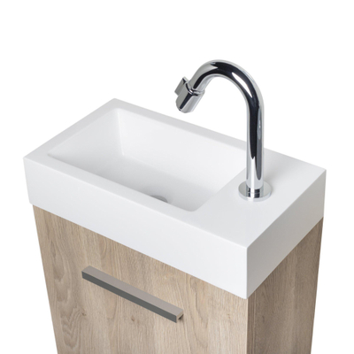 BRAUER Trust fonteinonderkast - 40x45x22cm - excl. opbouwgreep met 1 deur linksdraaiend Sunlit