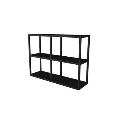 INK Ferro regaal 70x20x52cm - vaste plateaus - staal zwart mat