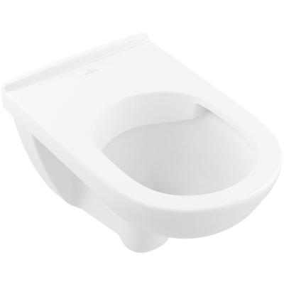 Villeroy & Boch O.novo Cuvette à chasse profonde - sans rebord de rinçage, suspendue au mur, avec DirectFlush, White Alpine CeramicPlus