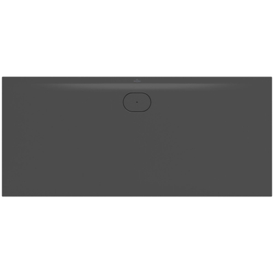 Villeroy & Boch Ecora douchebak - 180x80x3.5cm - afvoer lange zijde - anthracite (antraciet)
