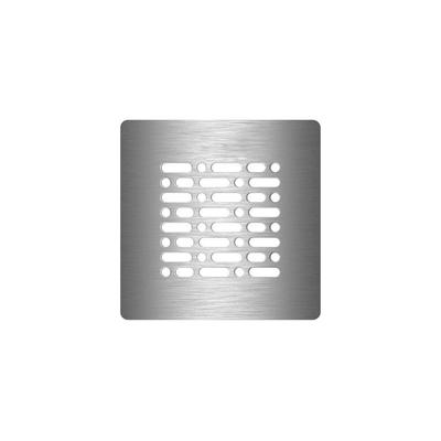 ZEZA Grade grille de receveur de douche - 13x13cm - ACIER INOXYDABLE