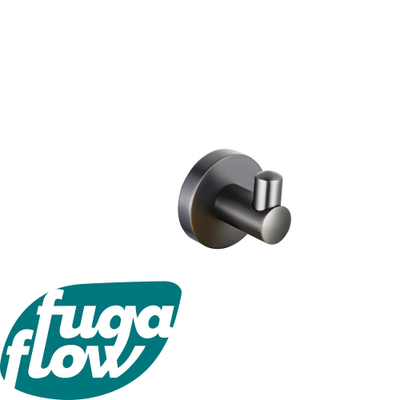 FugaFlow Eccelente Acces Handdoekhaak - enkel - rond - gunmetal PVD