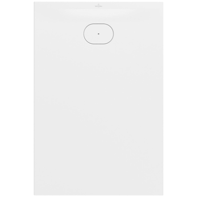 Villeroy & Boch Ecora douchebak - 120x80x3.5cm - afvoer korte zijde - stone white (wit)